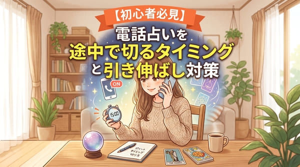 【初心者必見】電話占いを途中で切るタイミングと引き伸ばし対策